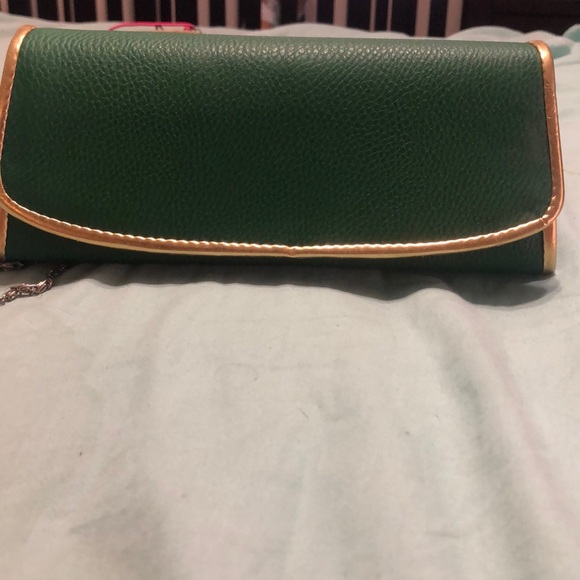 Green and gold crossbody purse - Picture 2 of 3
